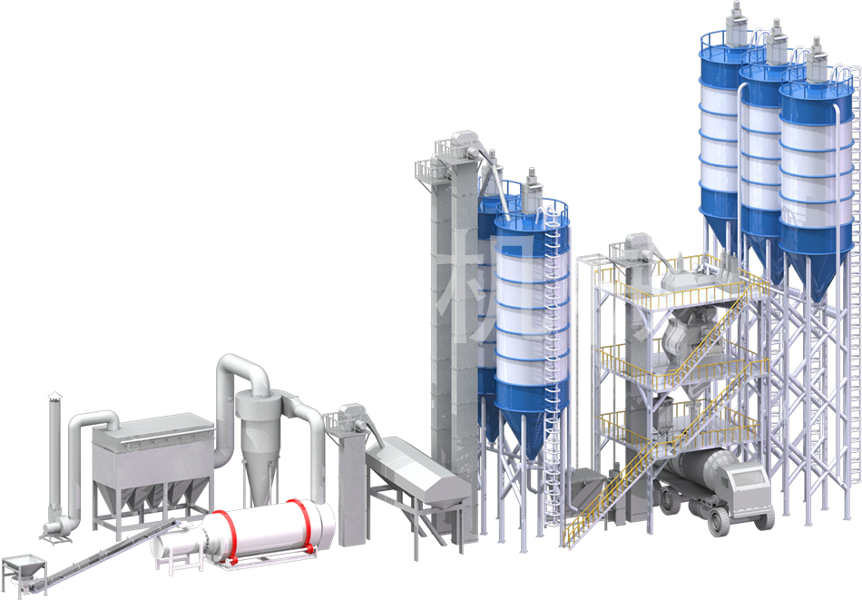 年產10萬噸干混砂漿設備
